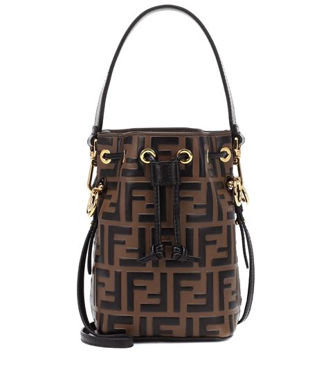 fendi mini trésor mini bucket bag with logo|Fendi bucket bag price.